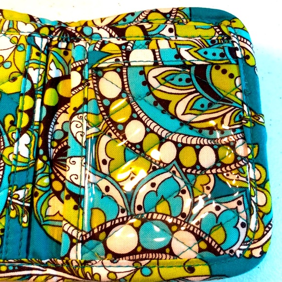 Vera Bradley Tri-Fold Wallet in Peacock - Picture 6 of 9